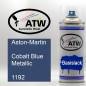 Preview: Aston-Martin, Cobalt Blue Metallic, 1192: 400ml Sprühdose, von ATW Autoteile West.